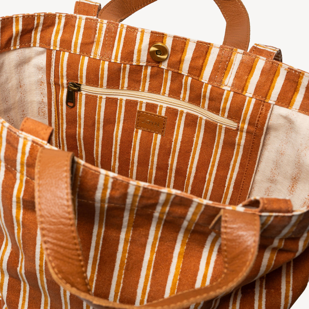Carryall Tote - Chocolate Stripe
