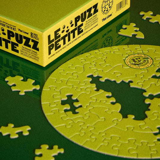 Round Puzzle (81 Pieces) ~ Flat Lime