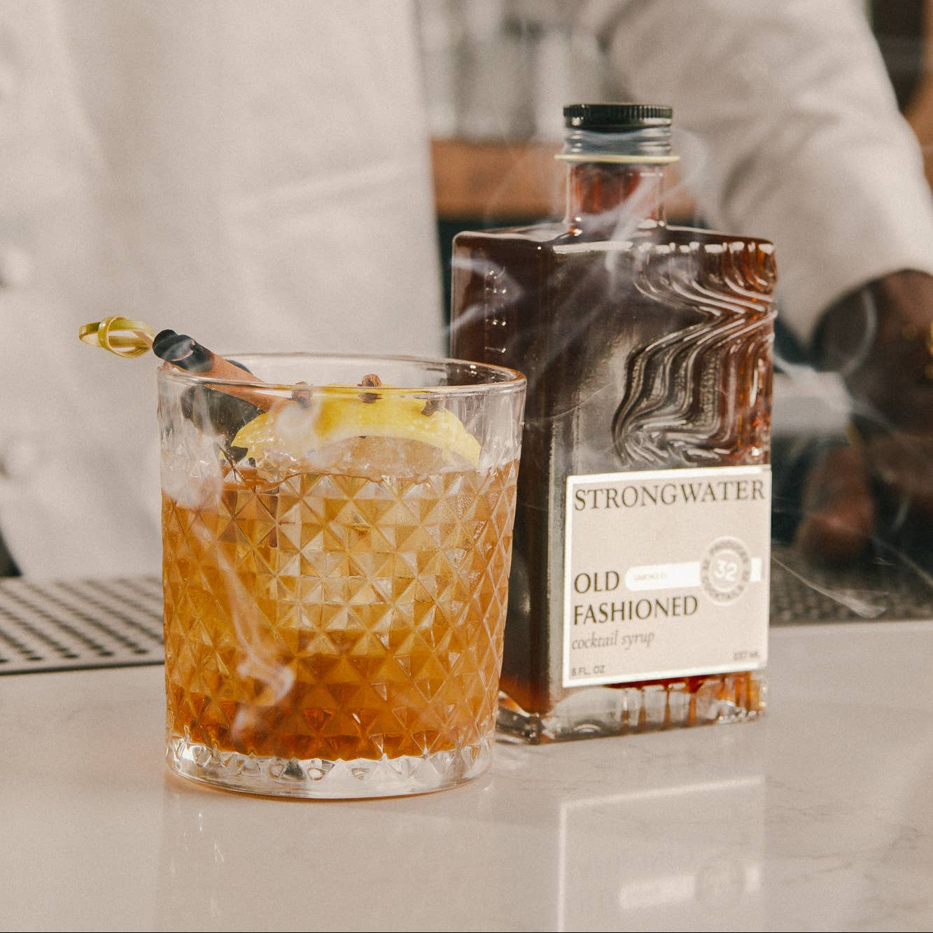 Smoked Old Fashioned Cocktail Syrup