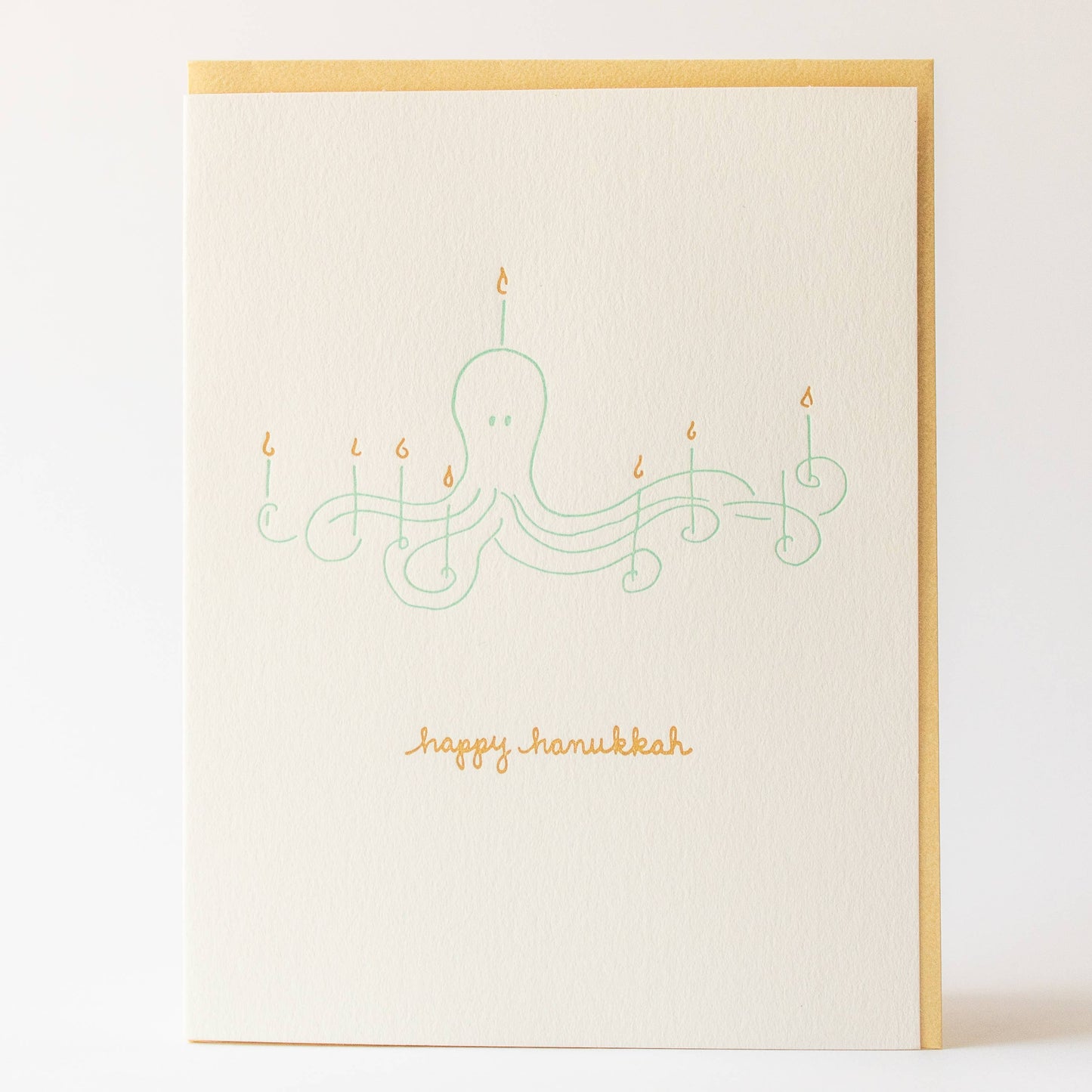 Holiday Greeting Card ~ Happy Hanukkah Octopus