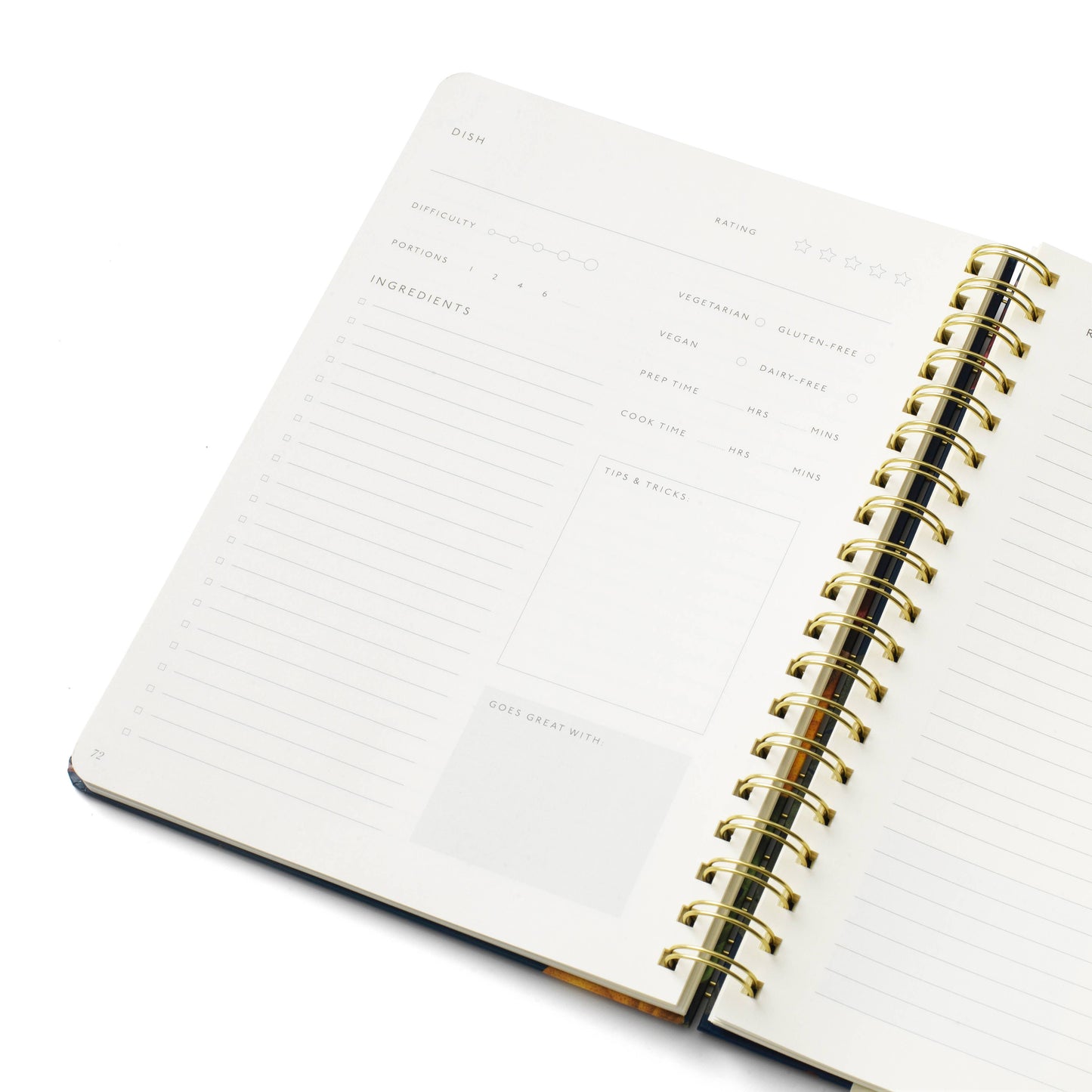 Recipe Journal ~ Botanical