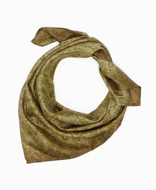 Vintage Silk Square ~ Earthy