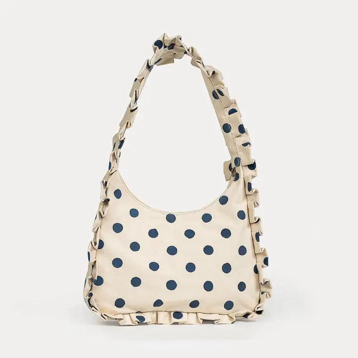 Momo Shoulder Bag ~ Indigo Dot
