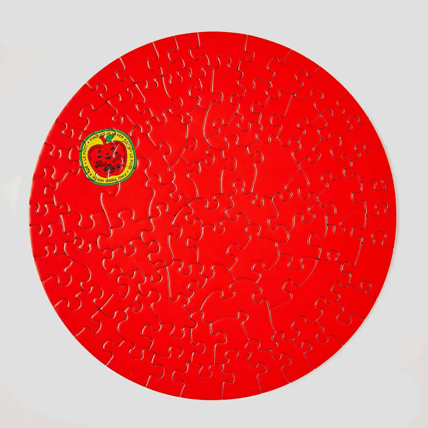 Round Puzzle (81 Pieces) ~ Flat Apple