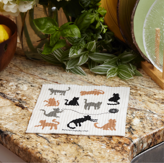Swedish Dishcloth ~ Cats
