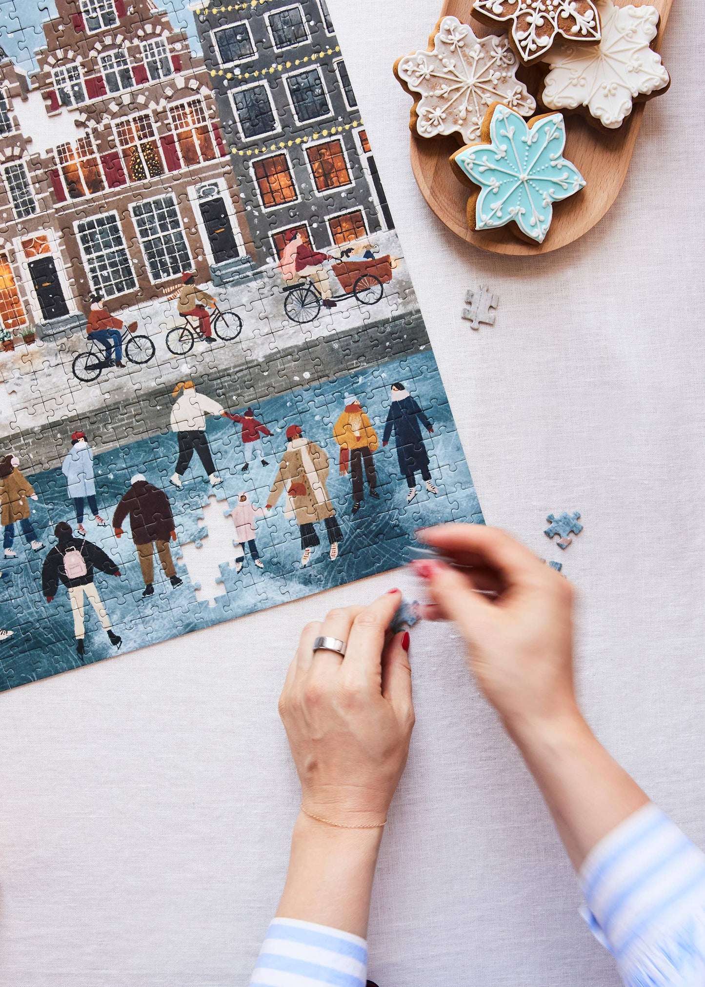 Puzzle (500 Pieces) ~ Snow Day in Amsterdam