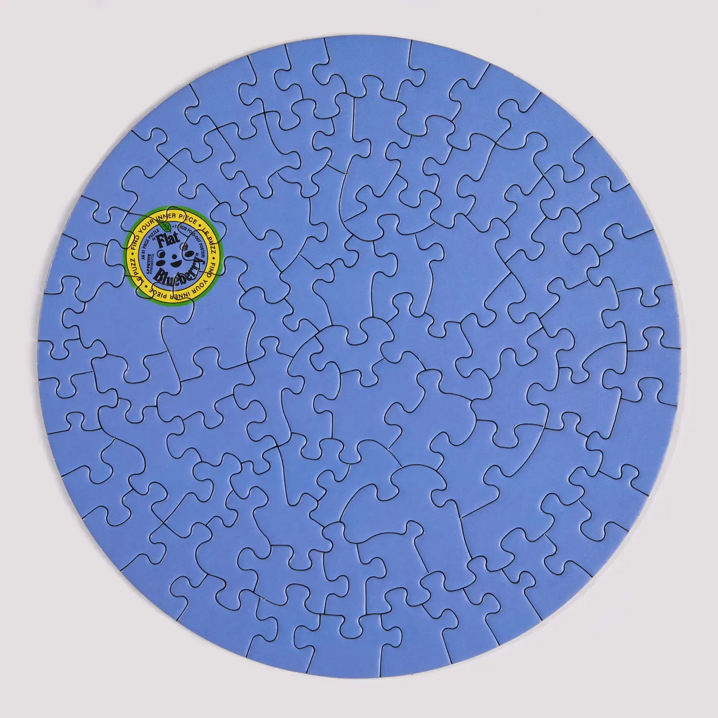 Round Puzzle (81 Pieces) ~ Flat Blueberry