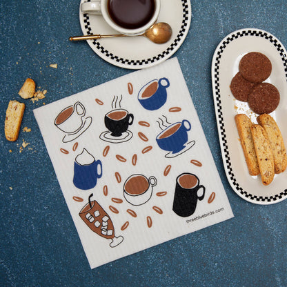 Swedish Dishcloth ~ Coffee