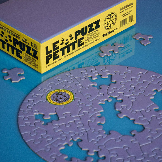 Round Puzzle (81 Pieces) ~ Flat Blueberry
