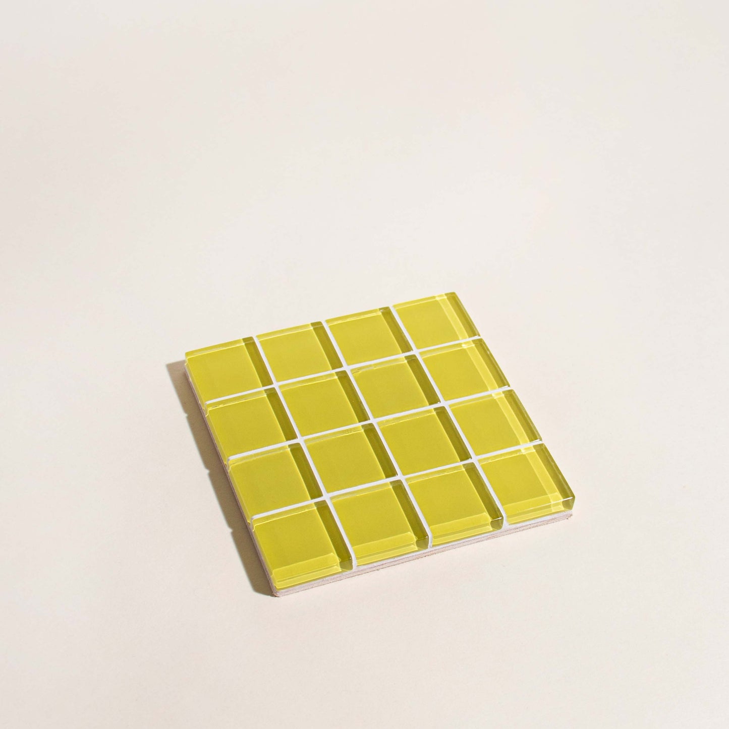 Glass Tile Coaster ~ It's Dandelion