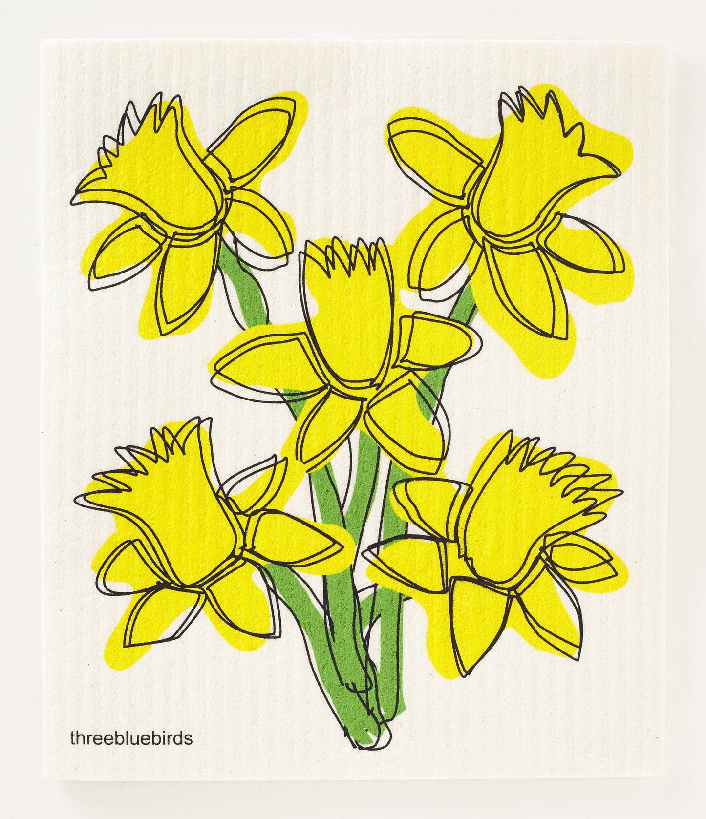 Swedish Dishcloth ~  Daffodils