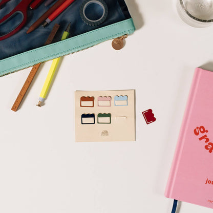 Metal Index Tabs ~ Cloud Multicolor
