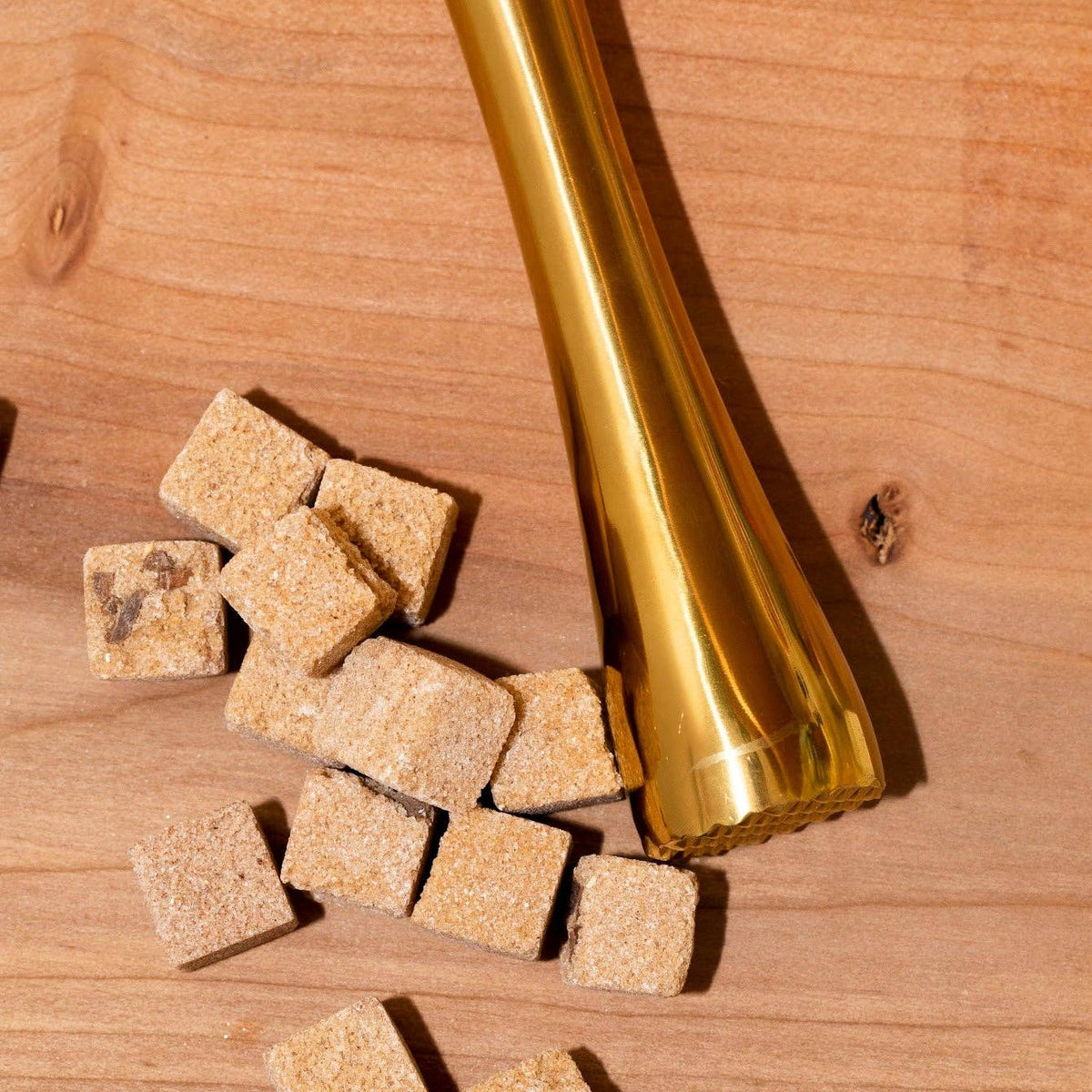 Cocktail Muddler, Gold Stainless Steel Bar Tool