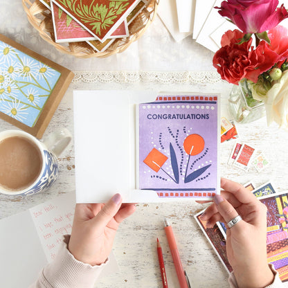 Celebratory Greeting Card ~ Congratulations Bouquet