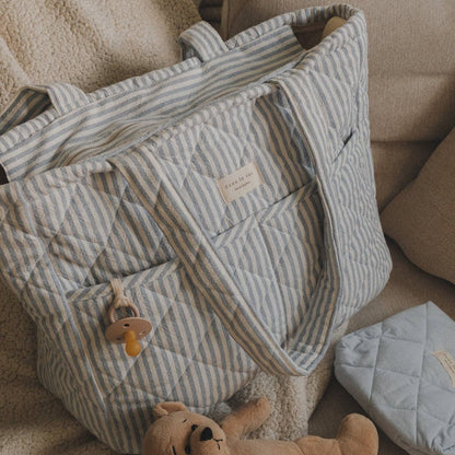 Quilted Diaper Bag ~ Rose Stripe