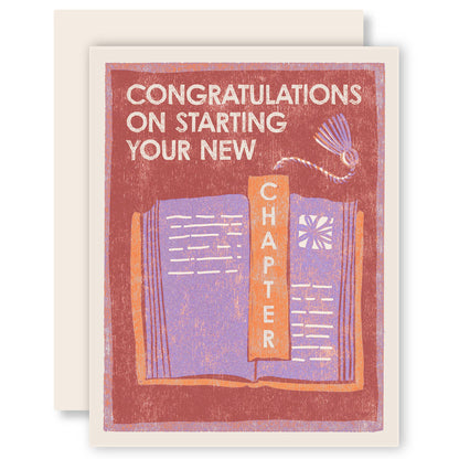 Congratulations Greeting Card ~ New Chapter