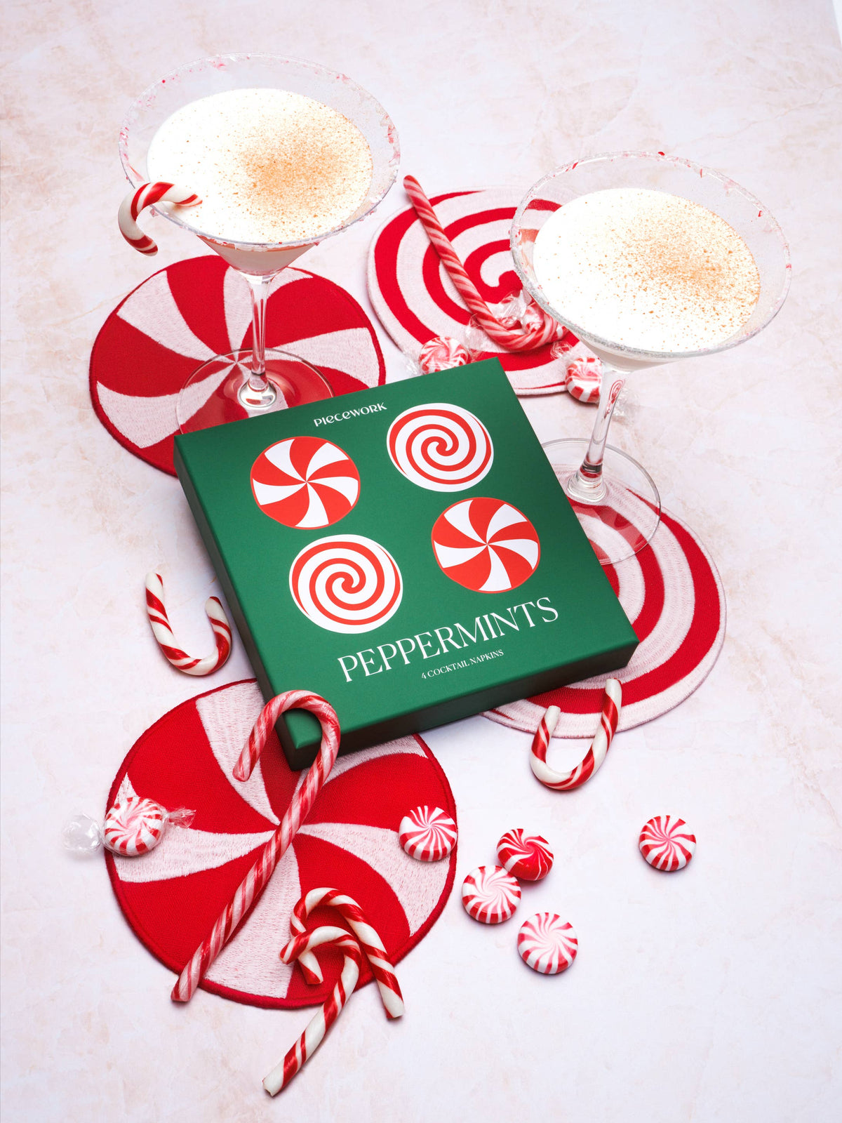 Cocktail Napkins ~ Peppermint