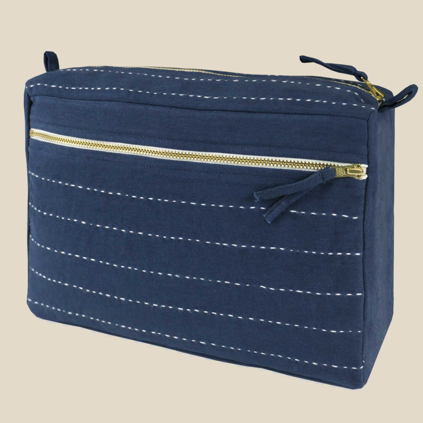 Large Pin-Stitch Toiletry Bag