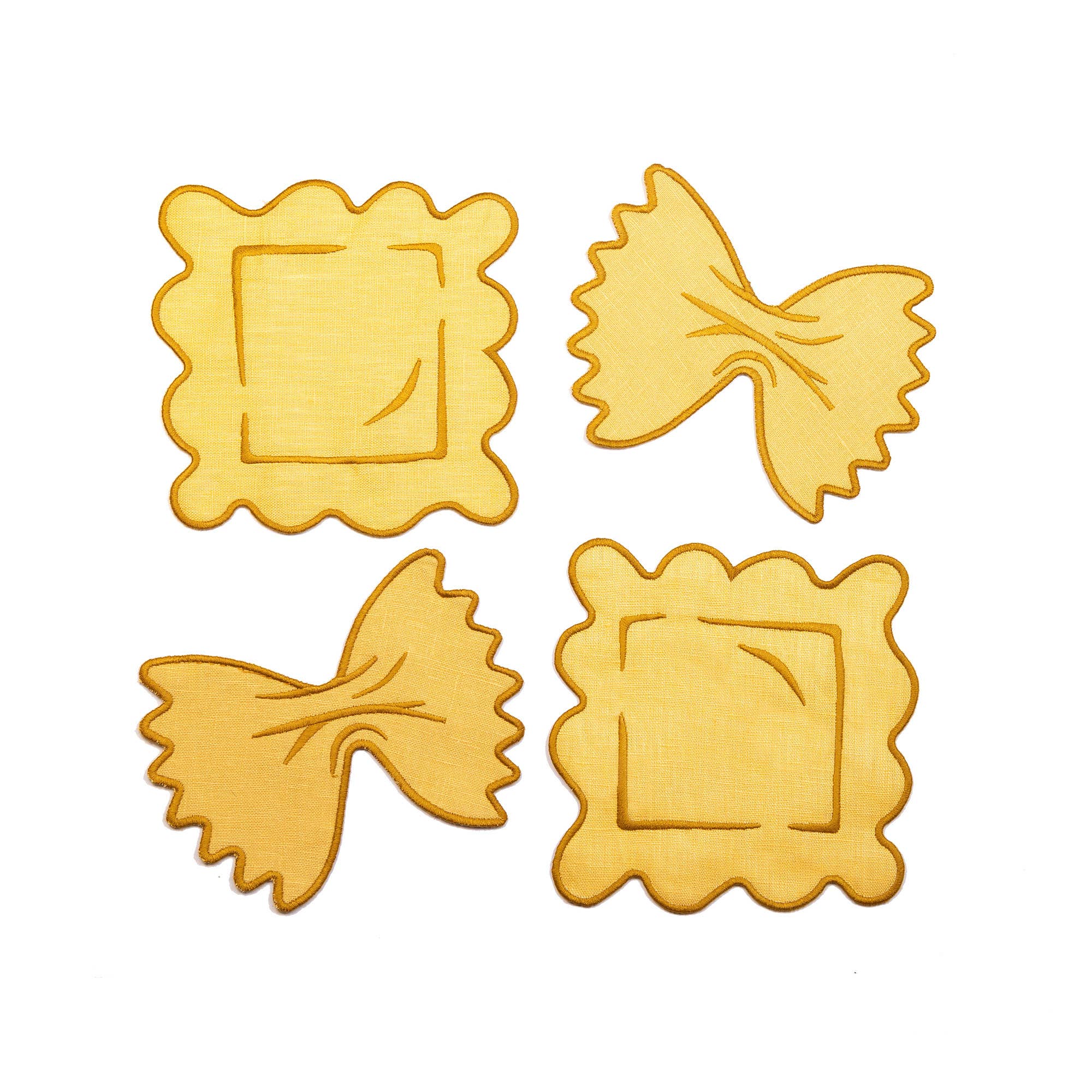 Piecework Puzzles Pasta Cocktail Napkins