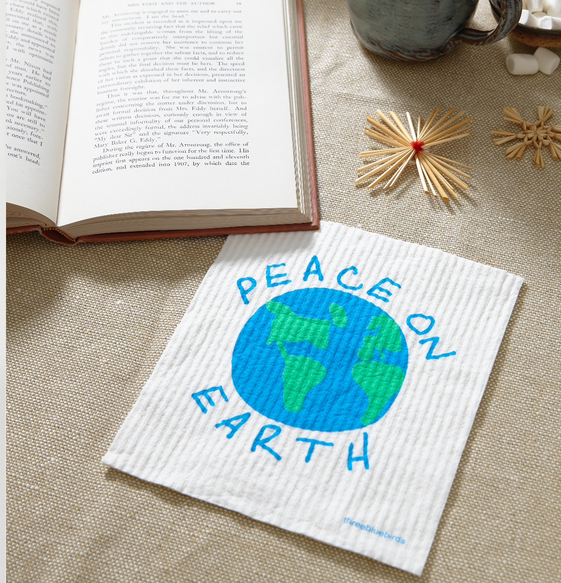 Swedish Dishcloth ~  Peace on Earth
