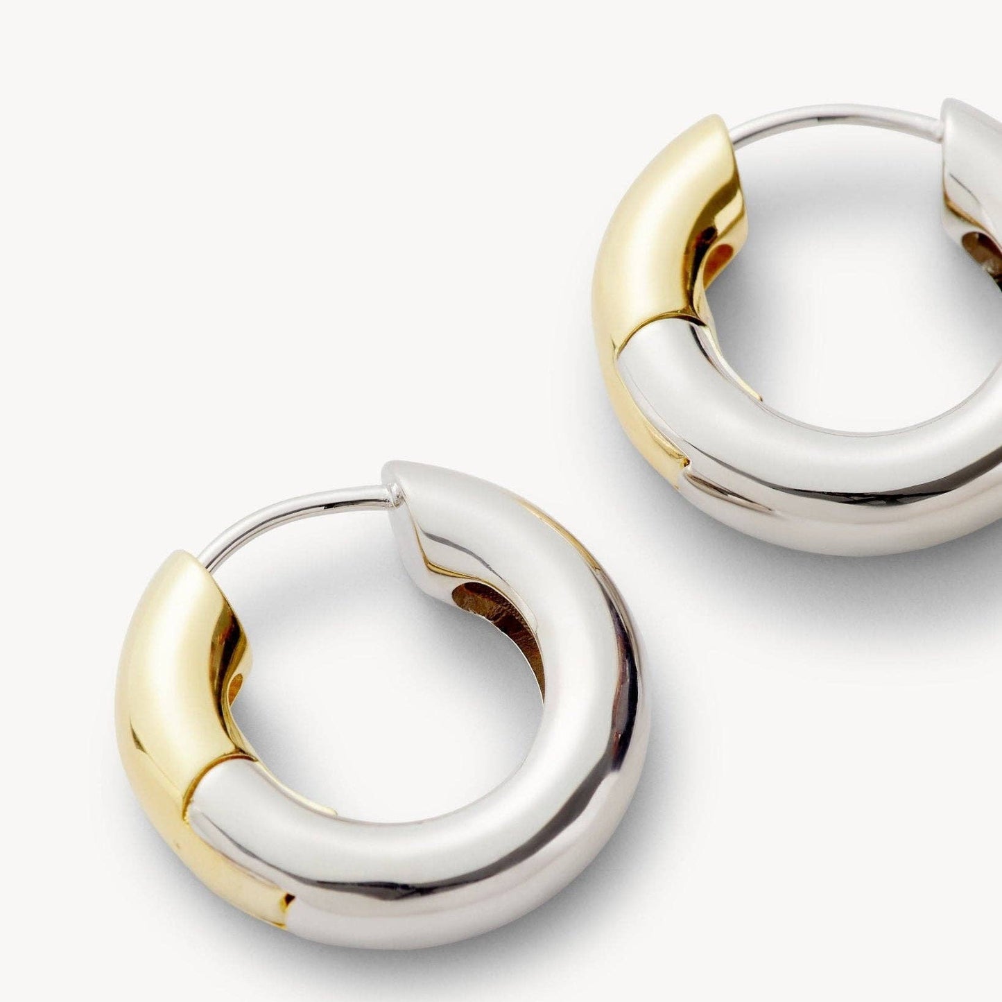 Baby Chunky Hoops ~ 3/4 Silver