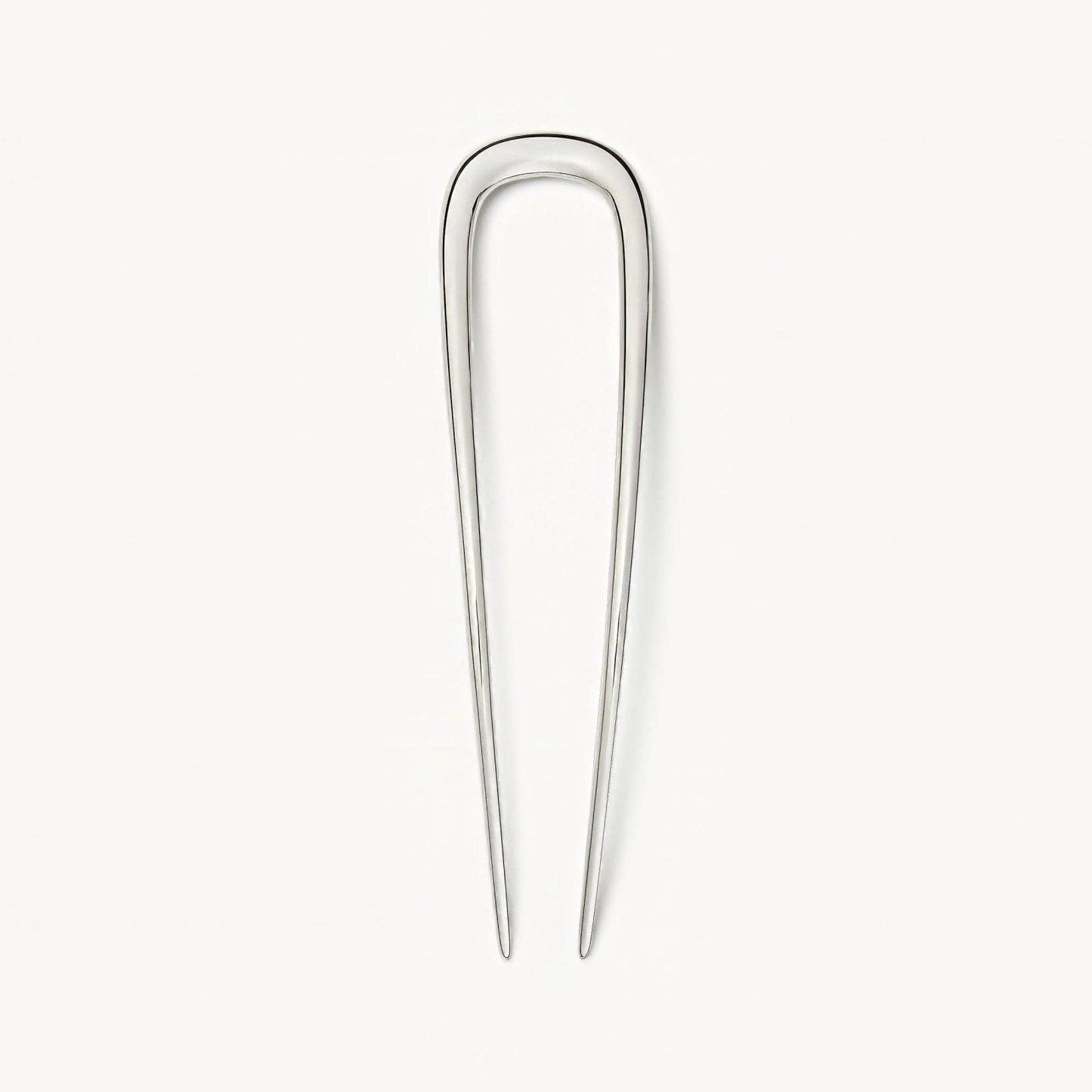 Midi French Hair Pin ~ Silver