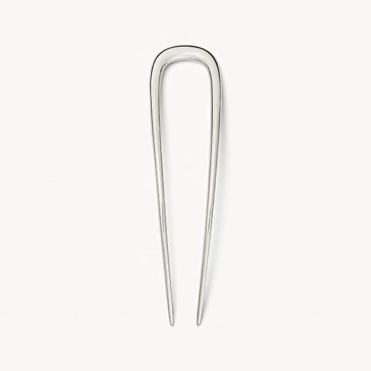 Midi French Hair Pin ~ Silver