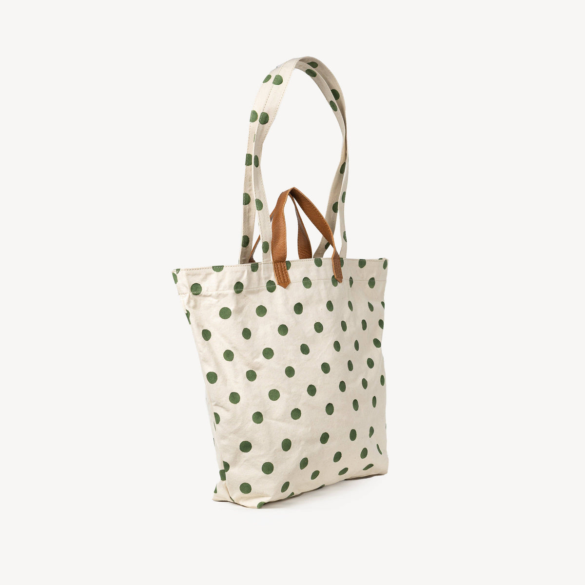 Carryall Tote - Olive Dot