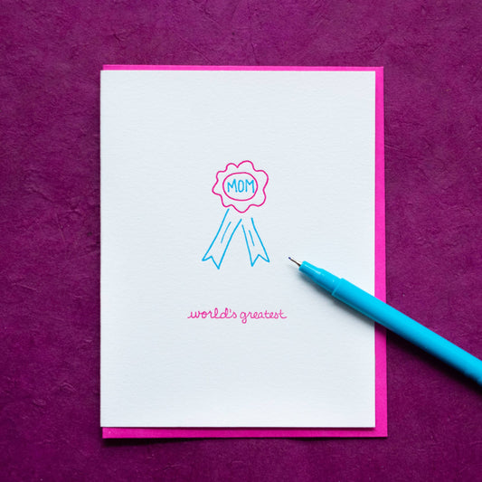 Parent Greeting Card ~ World's Greatest Mom