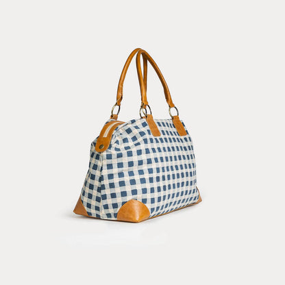 Malti Weekender ~ Indigo Gingham
