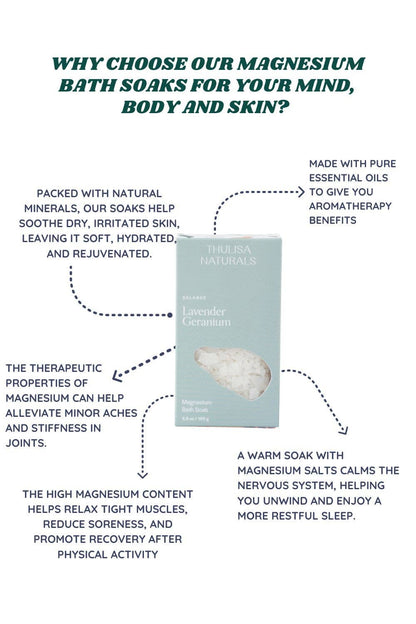 Magnesium Salt Soak ~ Lavender Geranium
