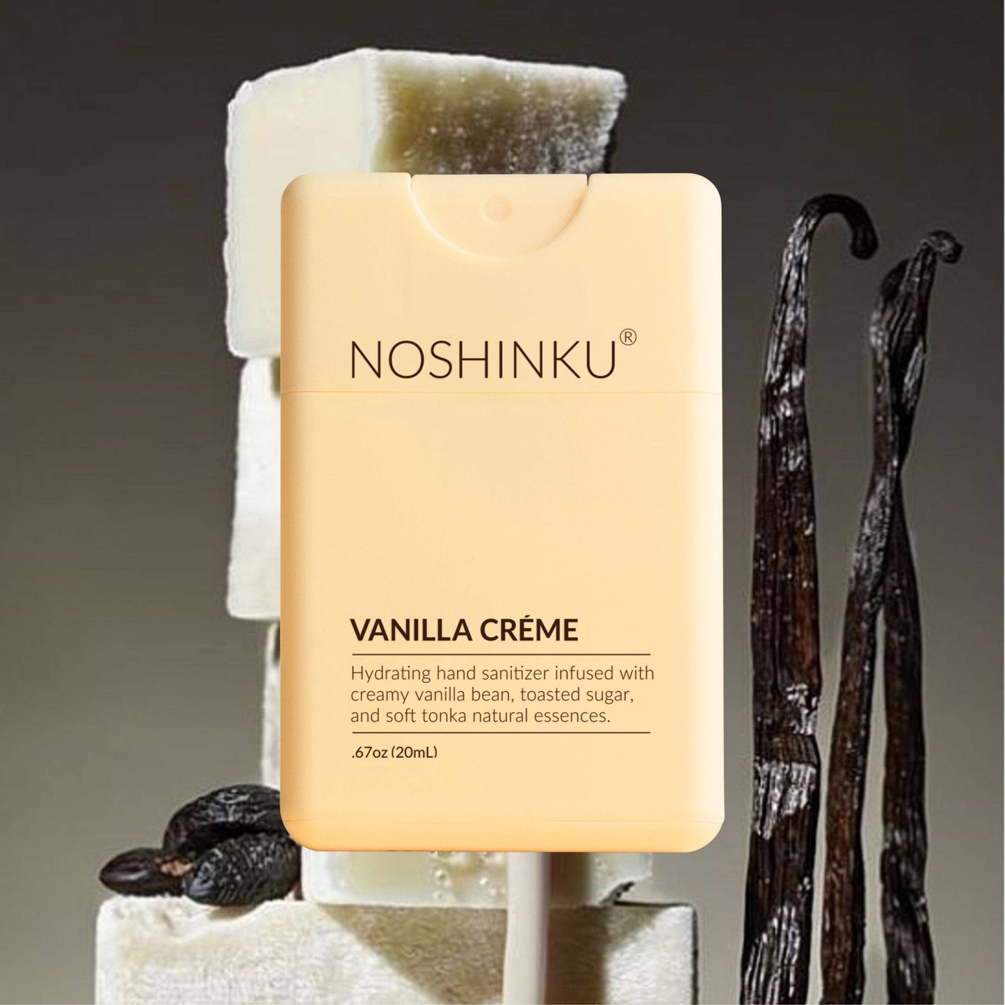 Refillable Pocket Sanitizer ~ Vanilla Créme