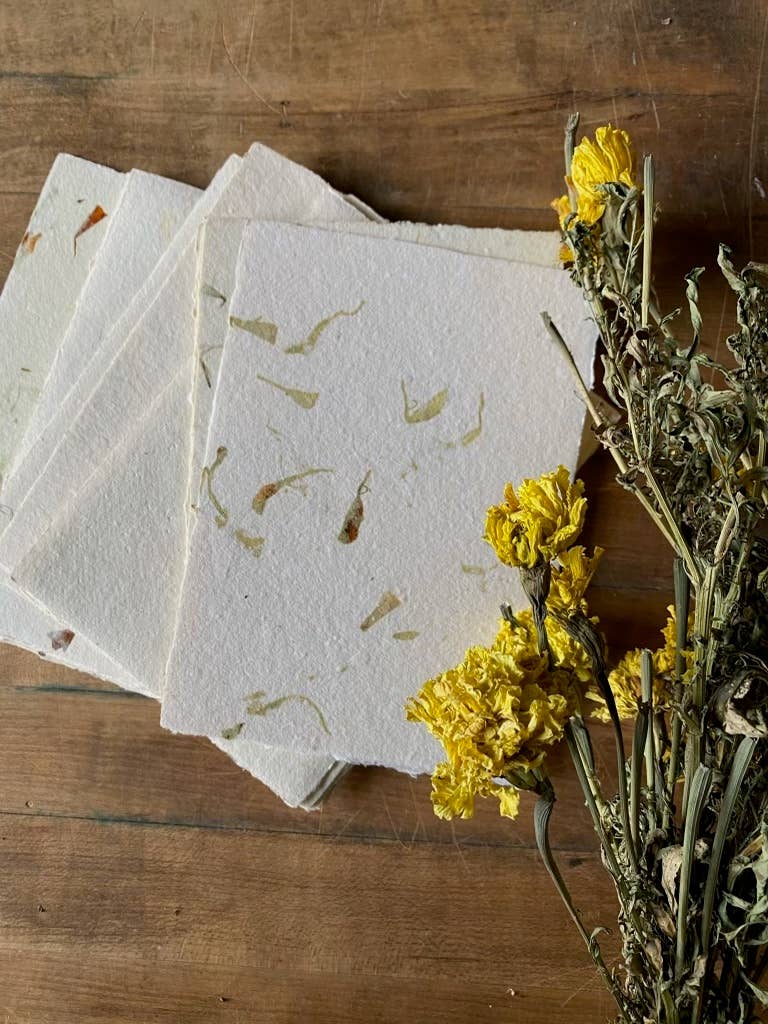 Handmade Paper (Set of 6) ~ Marigold