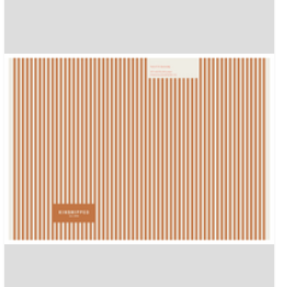 Notebook ~ Cinnamon Stripe