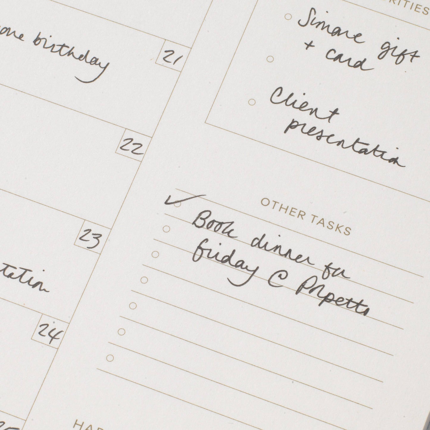 Weekly Productivity Planning Pad ~ Picnic