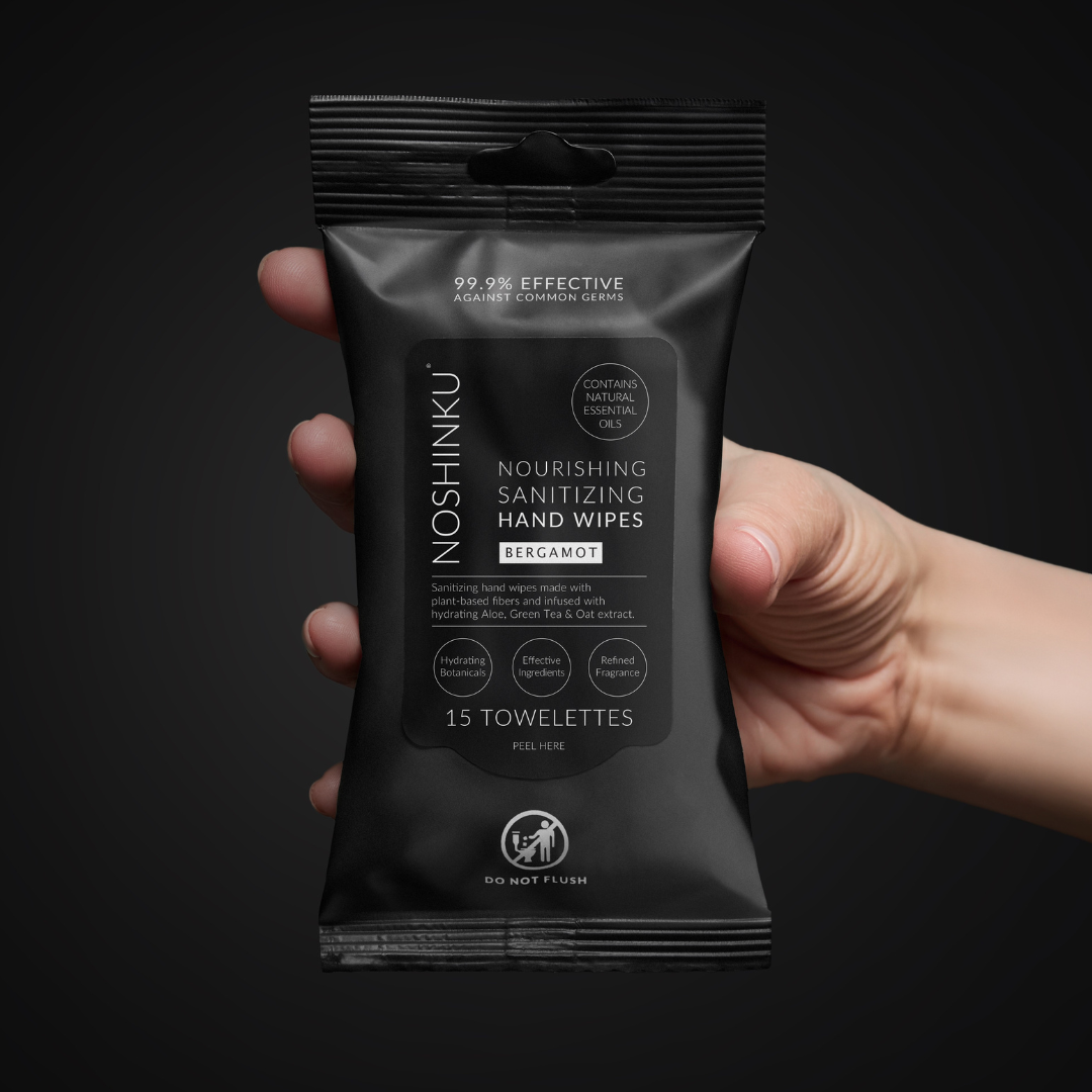 Hand Sanitizing Travel Wipes ~ Bergamot