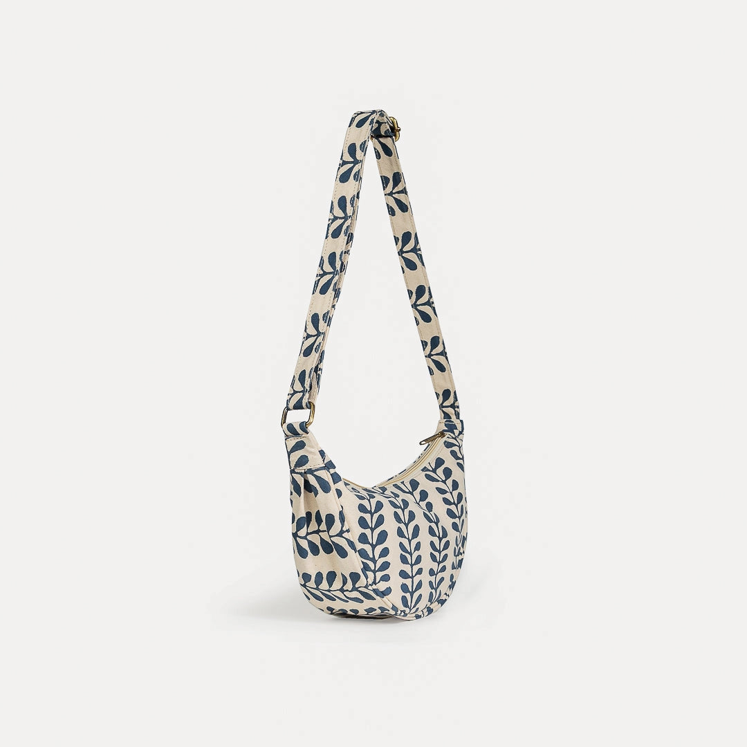 Moon Sling Bag ~ Indigo Fern