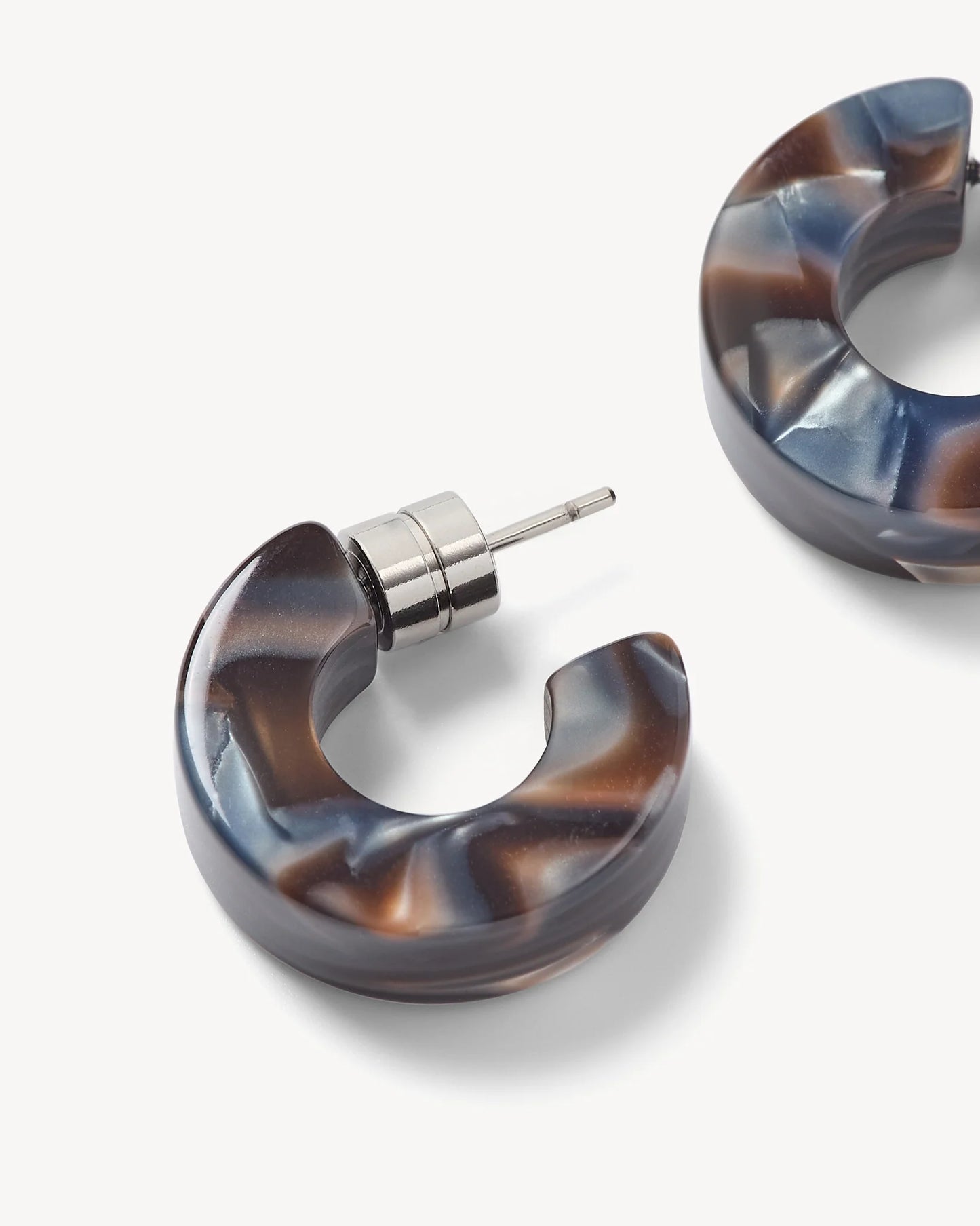 Muse Hoops ~ Blue Horn