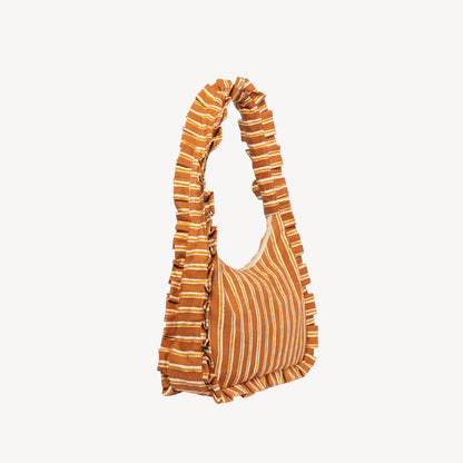 Momo Shoulder Bag ~ Chocolate Stripe