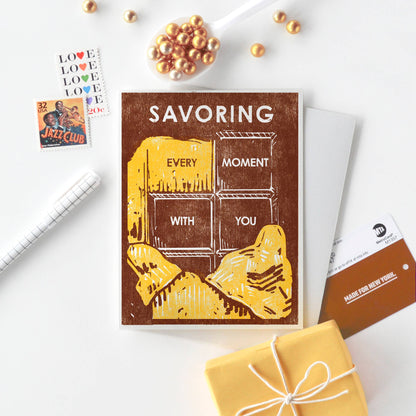 Romantic Greeting Card ~ Chocolate Bar