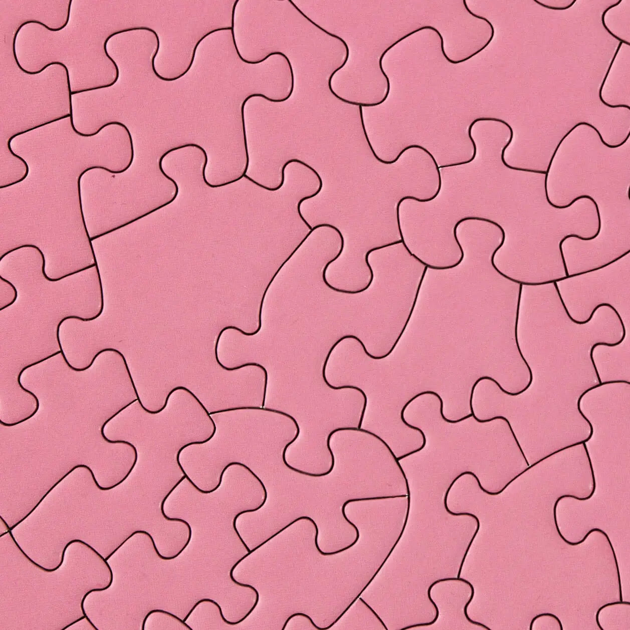 Round Puzzle (81 Pieces) ~ Flat Pink Grapefruit