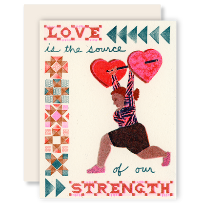 Appreciation Greeting Card ~ Love is the Source