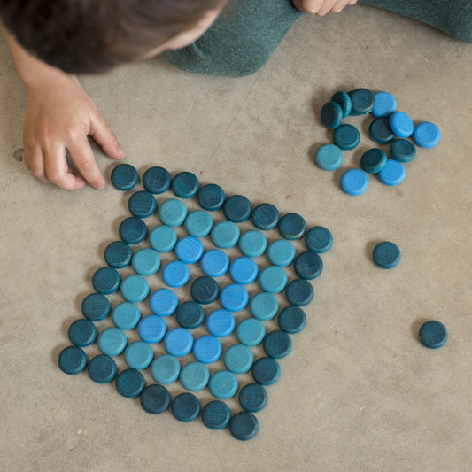 Mandala Minis ~ Blue Coins