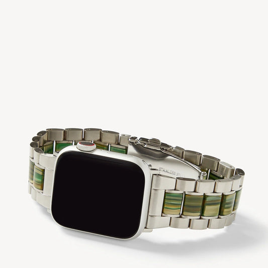 Boyfriend Apple Watch Band ~ Silver Meadow