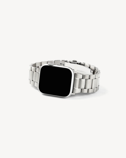 Boyfriend Apple Watch Band ~ Silver