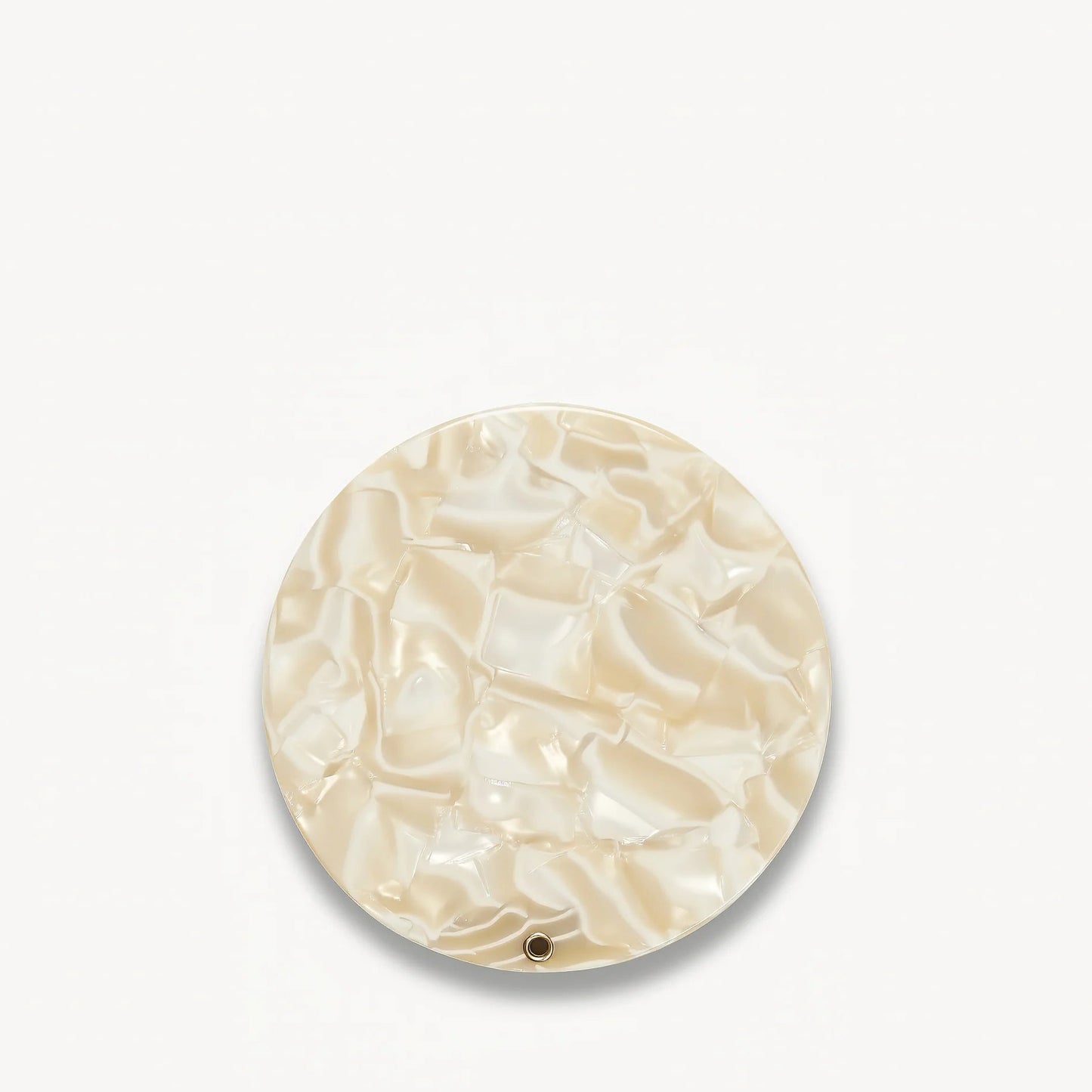 Compact Circle Mirror ~ Ivory