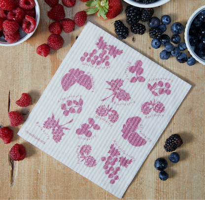 Swedish Dishcloth ~ Berries
