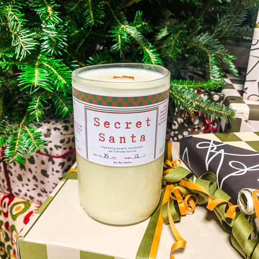 Repurposed Bottle Candle ~ Secret Santa