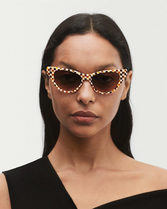 Suzy Sunglasses ~ Tortoise Checker