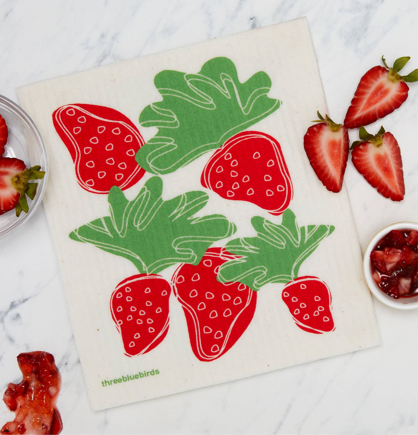 Swedish Dishcloth ~ Strawberries